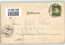 82327 W8132 Tutzing 1898 Lithographie Starnberger See Schmetterlinge Hotel Simson