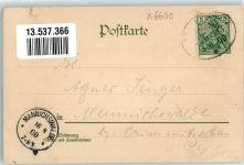 07973 O6600 Greiz 1900 Lithographie Odd-Fellow-Heim Carolinen-Straße Oberes Schloß Bahnpoststempel