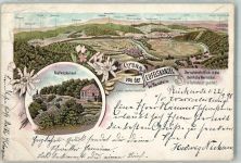37318 O5631 Gerbershausen 1898 Lithographie Teufelskanzel Werratal