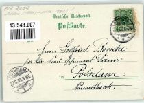21465 W2057 Reinbek 1899 Lithographie St. Adolfs-Stift Schloßteich Ruderboote