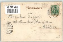 77815 W7580 Sand , Schwarzwaldhochstr 1903 Prägedruck Ritterort Sand Jagdhund Hase Fasan Auerhahn Jagdhorn