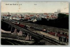 Esch an der Alzette Esch-sur-Alzette Foto AK Eisenbahn Bahnhof