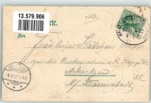 66538 W6680 Neunkirchen , Saar 1902 Prägedruck Lithographie Kath. Kirche Stamms-Casino Bahnhof Unterer Marktplatz Bahnpost Mainz-Kirchheimbolanden Zug 432