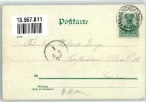 O1162 Friedrichshagen Gruss aus Müggelse Friedrichstr. Mermaid Nixe 1901 Lithographie / Künstlerkarte