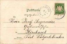 85435 W8058 Erding Prägedruck Erding Landshuter Tor Wappen Passepartout