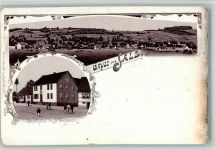36399 W6494 Salz , Kr Lauterbach, Hess 1904 BOAKC Gasthaus N. Ortwein Lithographie