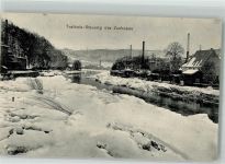04736 O7305 Waldheim , Sachs 1907 - Winter Treibeis-Stauung der Zschopau Ort lt. Stempel