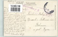 67930 Kesseldorf 1915 Foto AK Kirche Gasthaus zu Rappen Schule Feldpost WK I Zensur