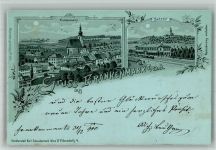4890 Frankenmarkt 1900 BOAKC Bahnhof Eisenbahn Kirche