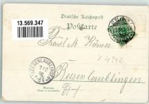 06425 O4342 Alsleben 1898 Lithographie Marktplatz Die Saale