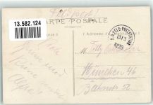 80190 Nesle Foto AK Feldpost WK I Nr. 39 Poststation 1313 La Rue du Hoquet
