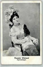Theodor Wieland Sopransänger im Kostüm Transvestit 1900