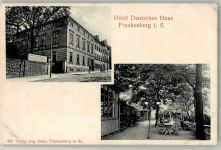 09669 O9262 Frankenberg , Sachs - Hotel Deutsches Haus Gartenwirtschaft