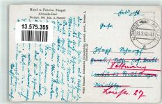 Bad Altheide Polanica Zdroj 1942 Foto AK Hotel Pension Zimpel Feldpost WK II