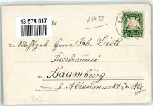 92331 W8433 Parsberg , Oberpf 1904 Lithographie Kgl. Bezirksamt Burgruine Neue Strasse