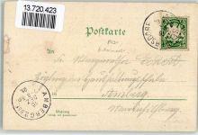92358 W8431 Ittelhofen , Oberpf 1901 BOAKC Lithographie Gasthaus Auerbach Dorfkirche