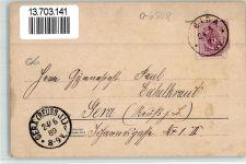 07570 O6518 Weida , Thür BOAKC Vorläufer 1889 sehr selten