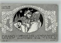 Neuchâtel Neuenburg Weinfest Grand Cortege des Vendanges Jugendstil Wein 1906 BOAKC