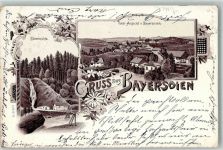 82435 W8117 Bayersoien 1898 Gebrauchsspuren Lithographie Soiermühle