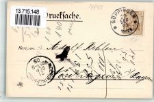 79539 W7850 Stetten 1905 BOAKC Lithographie Floretseiden-Spinnerei Aug. Engisch & Co Vertreterbesuchanzeige