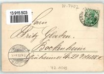 72108 W7407 Rottenburg am Neckar 1903 - Brücke Kirche Ruderboot