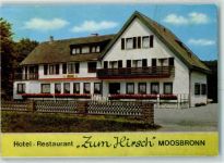 76571 W7560 Moosbronn Faltprospekt Hotel Zum Hirsch