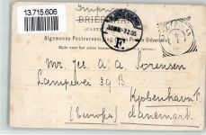 Jakarta Batavia 1906 BOAKC Prinz Solo Java Lithographie Briefmarke Bildseite