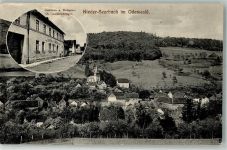 64367 W6109 Nieder-Beerbach 1915 - Gasthaus-Metzgerei Lautenschläger