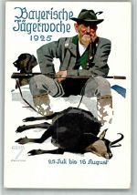 W8000 München Jagd Bayr. Jägerwoche Jagdhund Hohlwein, L. 1925 BOAKC