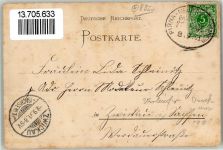 O8350 Stolpen Bahnpost Pirna Vorläufer 1891 BOAKC