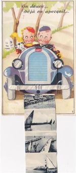 30240 Le Grau-du-Roi AK mit Leporello ausziehbarer Papierstreifen Auto