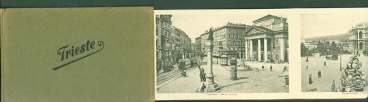 34100 Trieste / Triest / Trst KEINE AK Leporello in Hardkartonumschlag 12 Bilder 14 x 8,9 cm