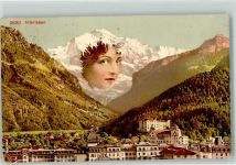 Interlaken Berggesicht Gebrauchsspuren