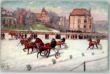 Trabrennen Winter Racing on the Ice Zucks Oilette Nr.7829 Pferderennen