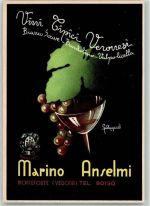 Monteforte d'Alpone Marino Anelmi AK Wein Künstlerkarte