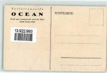 Ocean Seife - Segelschiff AK Werbung Kosmetik Künstlerkarte