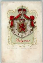 Wappen Bulgarien Nr. 32 Kunstverlag Paul Kohl Chemnitz Motiv Bulgarien Gebrauchsspuren