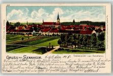 68700 Cernay Sennheim 1905 Lithographie