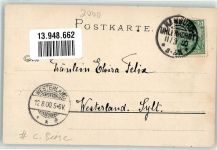 W2000 Hamburg Alsterpavillon am Abend auf AK Biese, K. 1900 Lithographie / Künstlerkarte