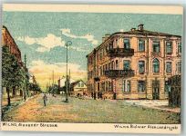 Wilna Vilnius Künstlerkarte Alexanderstraße