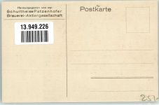 sign.Kirchbach Schultheiss Patzenhofersche Versand Werbung Bier Künstlerkarte