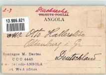 Luanda 1909 Foto AK Frau
