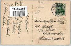 06217 O4200 Merseburg 1916 Gebrauchsspuren Ort lt. Stempel Schwarz-Weiß-Rot