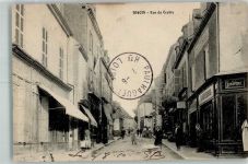 71160 Digoin Foto AK Geschäft Rue du Centre