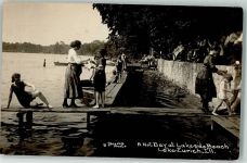 Chicago - Schwimmbad Lake Zurich Ort lt. Stempel