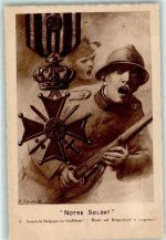 Notre Soldat sign A. Renault Orden Vise Paris Nr 2910 Militär Frankreich