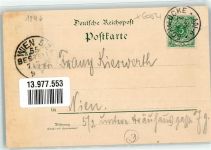 98559 O6054 Gehlberg 1896 Lithographie Hotel Schmücke Schneekopf