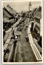 78183 W7713 Hüfingen Foto AK Blumenteppich zu Fronleichnam