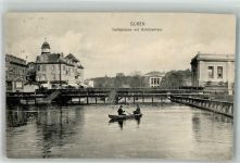 Guben Gubin 1914 Foto AK Schützenhaus Neißebrücke