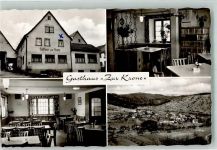 74722 W6967 Waldhausen , Odenw Foto AK Gasthaus Zur Krone Gaststube